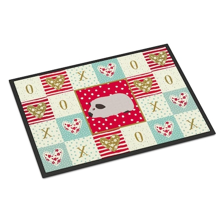 Carolines Treasures 24 x 36 in. Himalayan Guinea Pig Love Indoor or Outdoor Mat CK5429JMAT